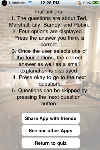 Screenshot How I Met Trivia Screenshot How I Met Trivia